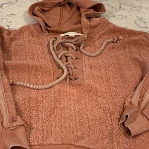 Vintage Havana lace-up hoodie sweatshirt/pullover